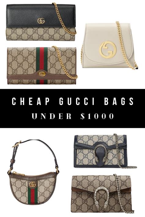 what is the cheapest thing on gucci|gucci bag for under 1000.